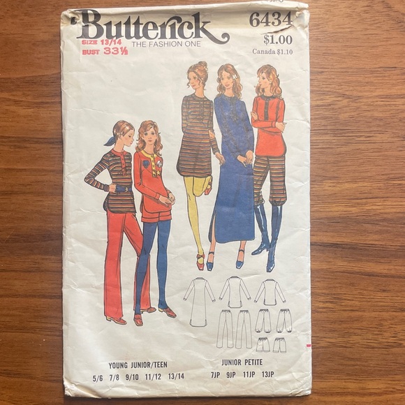 6 XS/S Vintage Sewing Patterns 1960s/70s Lot - Picture 2 of 13